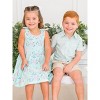 RuffleButts Toddler Short Sleeve Button Down Shirt - 4 of 4