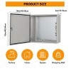 COZONY NEMA 4X Electrical Junction Box, IP66 Weatherproof Steel Enclosure, Outdoor/Indoor, Hinged, Lockable, w/ Mounting Plate, UL Listed - 3 of 4