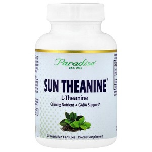 Paradise Herbs Sun Theanine®, 90 Vegetarian Capsules (200 mg per Capsule) - 1 of 4