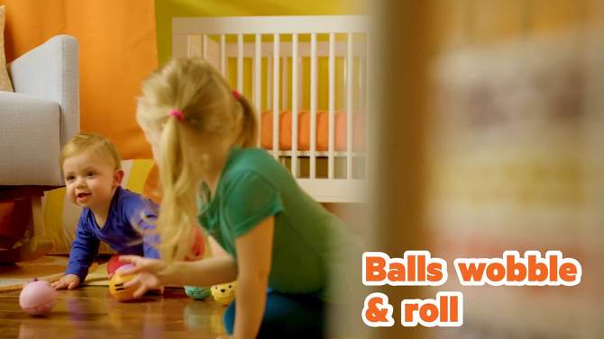 Bright Starts Giggables Roll and Cheese Pals Baby Toy - 2pk, 2 of 12, play video