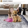 Washable Area Rug, Soft Modern Bordered Abstract Low Pile Non-Slip Carpet, Living Room Bedroom Throw Rug for Dining Room Home Decor - 4 of 4
