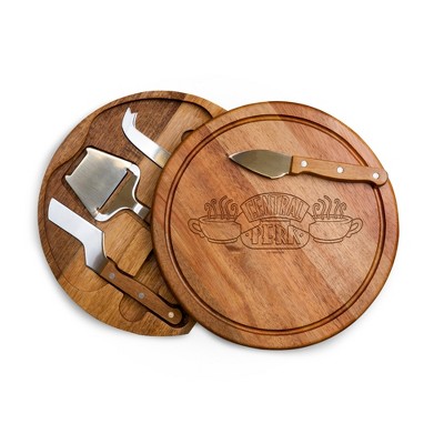 Toscana Friends Central Perk Acacia Circo Cheese Charcuterie Board and Tools Set