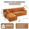 TiramisuBest LY-003 Beige White Deep Seat Compression Sofa 3 Seater with Beige for sofa - 3 of 4