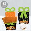 Big Dot of Happiness Jack-O'-Lantern Halloween - Square Favor Gift Boxes - Kids Halloween Party Bow Boxes - Set of 12 - 3 of 4