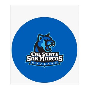 California State University San Marcos Primary Logo Automotive Car Window Locker Circle Bumper Sticker - 1 of 4