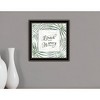 HomeRoots BEACH MORE WORRY LESS Black Framed Print Wall Art - 2 of 3