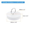 Unique Bargains Bathroom Kitchen Laundry Rubber Hanging Ring Sink Bathtub Drain Stoppers - 2 of 4