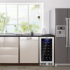 Costway 15'' Wine Beverage Cooler Refrigerator 30-Bottle Freestanding Built-in Fridge - 2 of 4