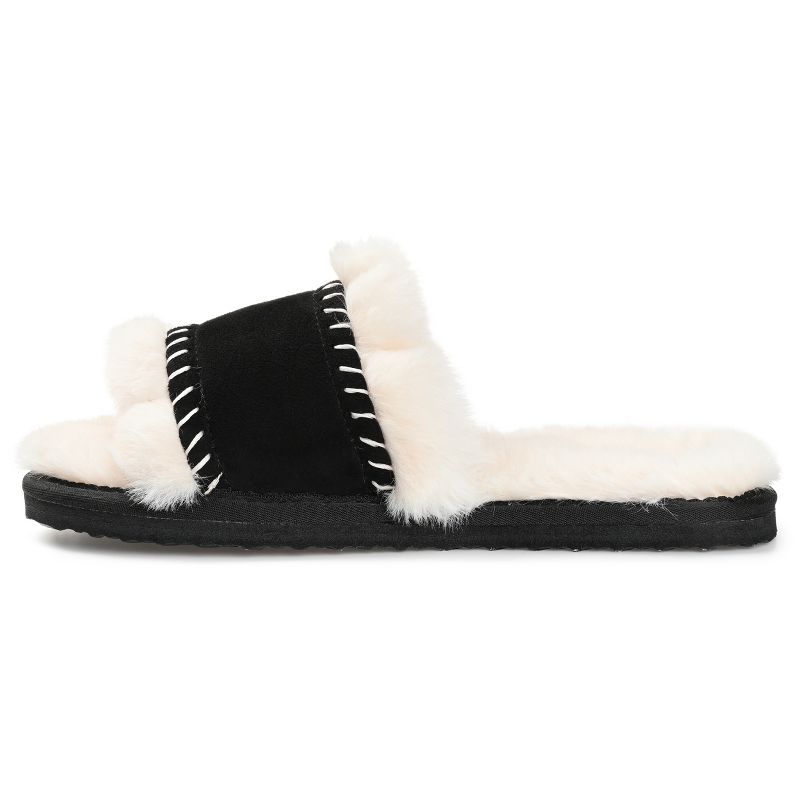 Journee Collection Womens Mardie Tru Comfort Foam Slip On Slide Open Toe Slippers, 3 of 11