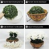 GAOMON 2 Set Artificial Outdoor Bougainvillea Flowers with Brown Basket, Artificial Hanging Flowers Plant - 4 of 4