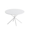 NicBex 47.24" Modern Round Dining Table,Kitchen Table with White MDF Top for 2-4 Seaters,Off-White - 4 of 4