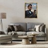 Stupell Industries Abe Lincoln with Cellphone Black Framed Floater Canvas Wall Art - 2 of 4