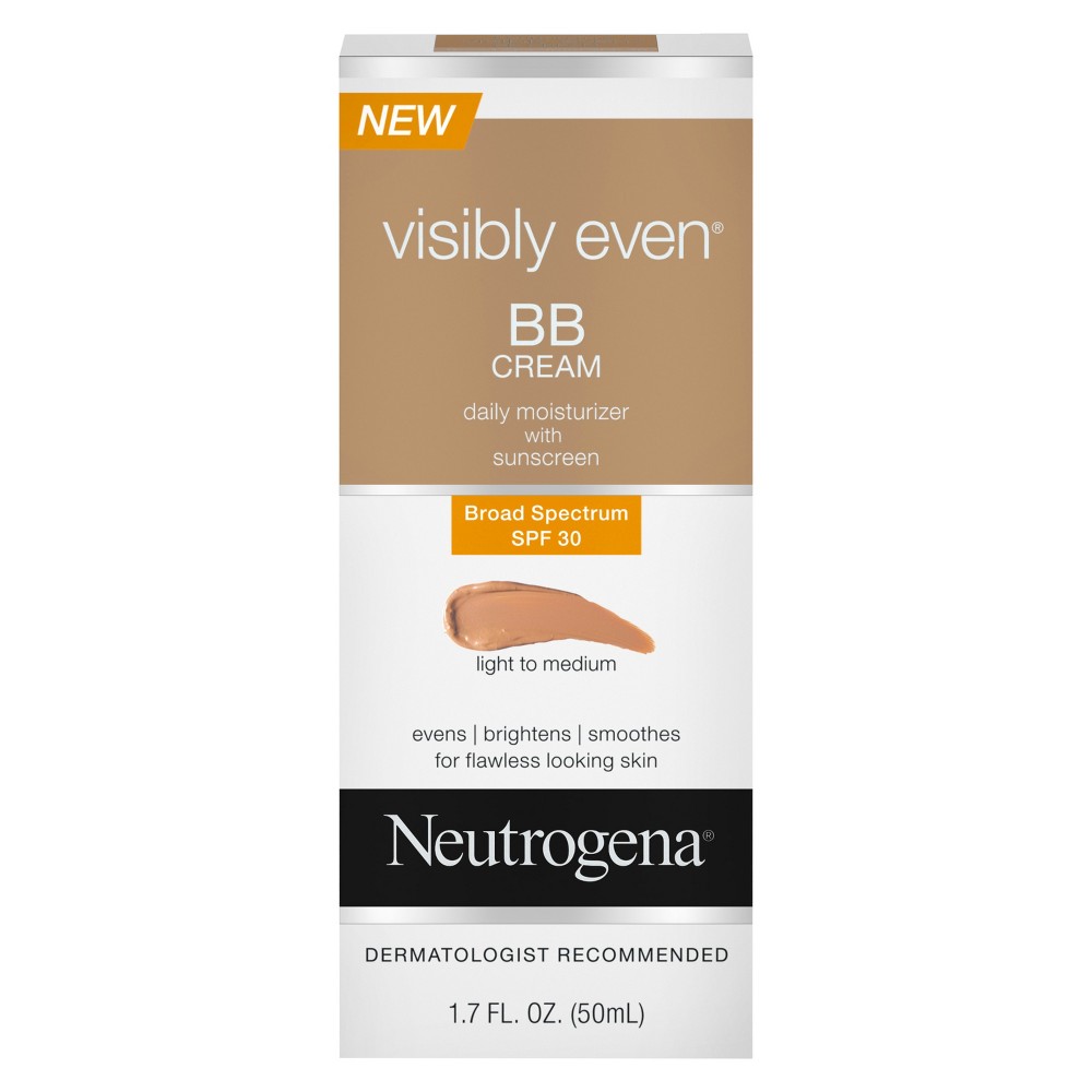 UPC 070501059555 product image for Neutrogena Visibly Even Bb Cream Daily Moisturizer SPF 30 Light Medium - 1.7 fl  | upcitemdb.com