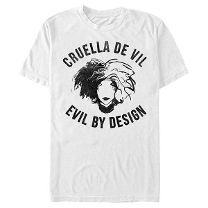Men's Cruella Evil By Design Sketch T-Shirt - 1 of 4