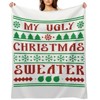 DSANE My Ugly Christmas Sweater Christmas Throw Blanket Soft Fleece Christmas Blanket Cozy Flannel Throw for Couch Bed - 2 of 4