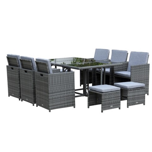 Rattan 11 discount piece cube set