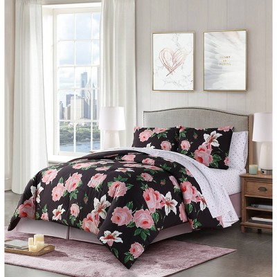 King Rose Garden Reversible Comforter & Sham Set - Candies