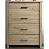 ORRD 32" Light Oak 4-Drawer Chest, Modern Narrow Dresser with Black Handles for Bedroom & Entryway Storage - 2 of 4