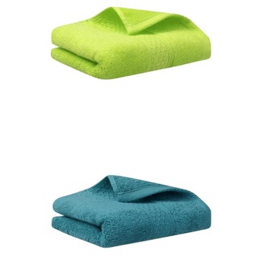 REGALWOVEN 2 Pack Cotton Absorbent Soft Decorative Bathroom Hand Towels 13" x 30"