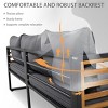 Modern Large Size 4 Piece Outdoor Garden Furniture Sofa,5 Person Outdoor Patio Conversation Sets with Cushion,Outdoor Sectional Sofa-Coolbibila - 3 of 4