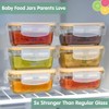 Sage Spoonfuls 6pk Durable Leakproof Glass Baby Food Storage Containers - Clear - 4oz - 2 of 4