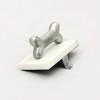 TopComfy Decorative Object Marble and Matte Polish Dog Bone Stocking Holder Stylish Accent for Holiday Decor, Silver, 4.5"*5"*3.5" - 3 of 4