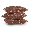 16"x16" Deny Designs Little Arrow Design Co. Cow Skulls Square Outdoor Throw Pillow Rust: UV & Mildew Resistant - image 4 of 4