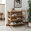 Vallis Shoe Rack - Natural - Safavieh - 2 of 4