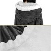 PAVILIA Angel Wrap Hooded Blanket for Women Adult, Wearable Cozy Wrap Throw Fleece Shawl Cape - 3 of 4
