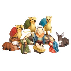 Dicksons Colorful Children Nativity 4 x 4 Resin Decorative Tabletop Figurine Set 9 - 1 of 2