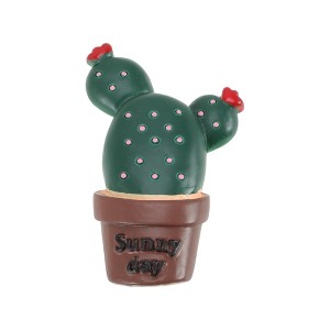 Unique Bargains Magnetic Fridge Decal Dark Green Brown 1 Pc - 1 of 3