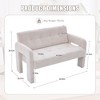 QingMoon Mini Loveseat Sofa, Chenille 2 Seat Couch, Modern Armchair, Cozy Compact Upholstered Sofa for Living Room, Apartment and Office - 4 of 4