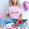 Simply Sage Market Women's Be Mine Heart Colorful Short Sleeve Graphic Tee - 2 of 4