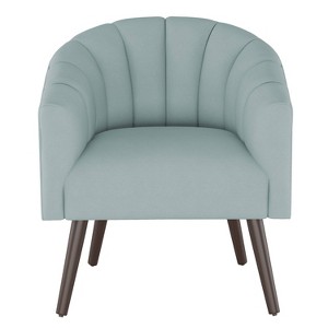 Modern Barrel Chair in Linen Seaglass Blue - Project 62