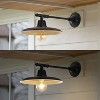 12" 1-Light Bonner Farmhouse Industrial Iron LED Victorian Arm Outdoor Sconce - JONATHAN Y - 2 of 4