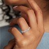 Pompeii3 1/3 Ct Diamond Eternity Petite Twist Vine Eternity Wedding Ring 10k White Gold - 3 of 4