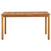 vidaXL Garden Table Varied wood tones Solid Acacia Wood Medium Durable - 2 of 4