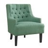 NicBex 1pc Accent Chair with  Button Tufted Textured Fabric Solid Wood Lounge Chair Reading Chair Comfy Chair for Living Room Bedroom Studio - 3 of 4