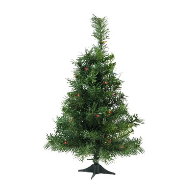 Northlight 2' Pre-Lit Medium Royal Pine Artificial Christmas Tree - Multicolor Lights