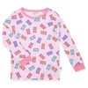 Sleep On It Infant & Toddler Girls 2-Piece Super Soft Jersey Snug-Fit Pajama Set with Matching Socks - 2 of 4