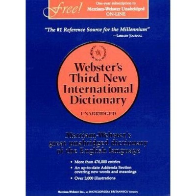 Webster's Third New Int'l Dictionary, Unabridged - 3rd Edition by  Merriam-Webster Inc (Mixed Media Product)