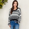 Anna-Kaci Women's Striped Knit Sweater with Relaxed Fit - 2 of 4