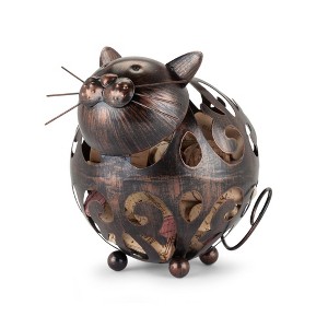 True Whiskers Cat Cork Holder, Stainless Steel with Rustic Finish, Set of 1, 6.8" - 1 of 4