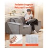 VEVOR Loveseat Sofa, 63-Inch 2-Seats Couch for Living Room, Modern Small Corduroy Couch with Pocket Springs, Soft Cushions, Gray - 4 of 4