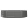vidaXL Galvanized Iron Arched Gabion Basket, Decorative and Sound-Insulating Garden Barrier with Durable Construction and Wide Application, Silver - 3 of 4