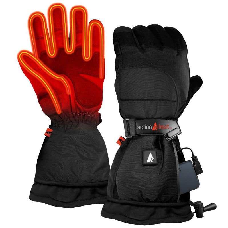 ActionHeat 5V Battery Heated Men&#39;s Snow Glove - Black XXL, 4 of 8