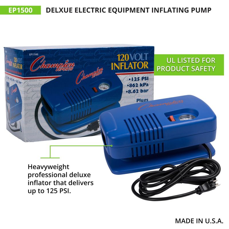 Champion Sports Deluxe Electric Inflating Pump, 5 of 7