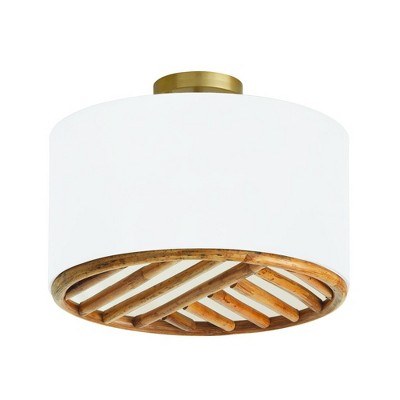Capital Lighting Soleil 3 - Light Semi-Flush Mount in  Matte Brass