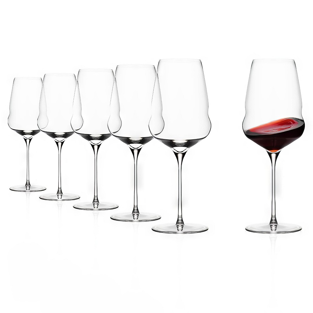 Photos - Glass Stolzle Lausitz Set of 6 20.5oz Cocoon Wine Glasses Red