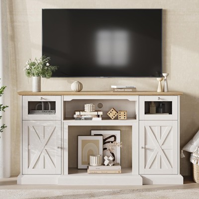 TV Stand for 65 Inch TV, Entertainment Center, Wood TV Media Console Table Storage Cabinet